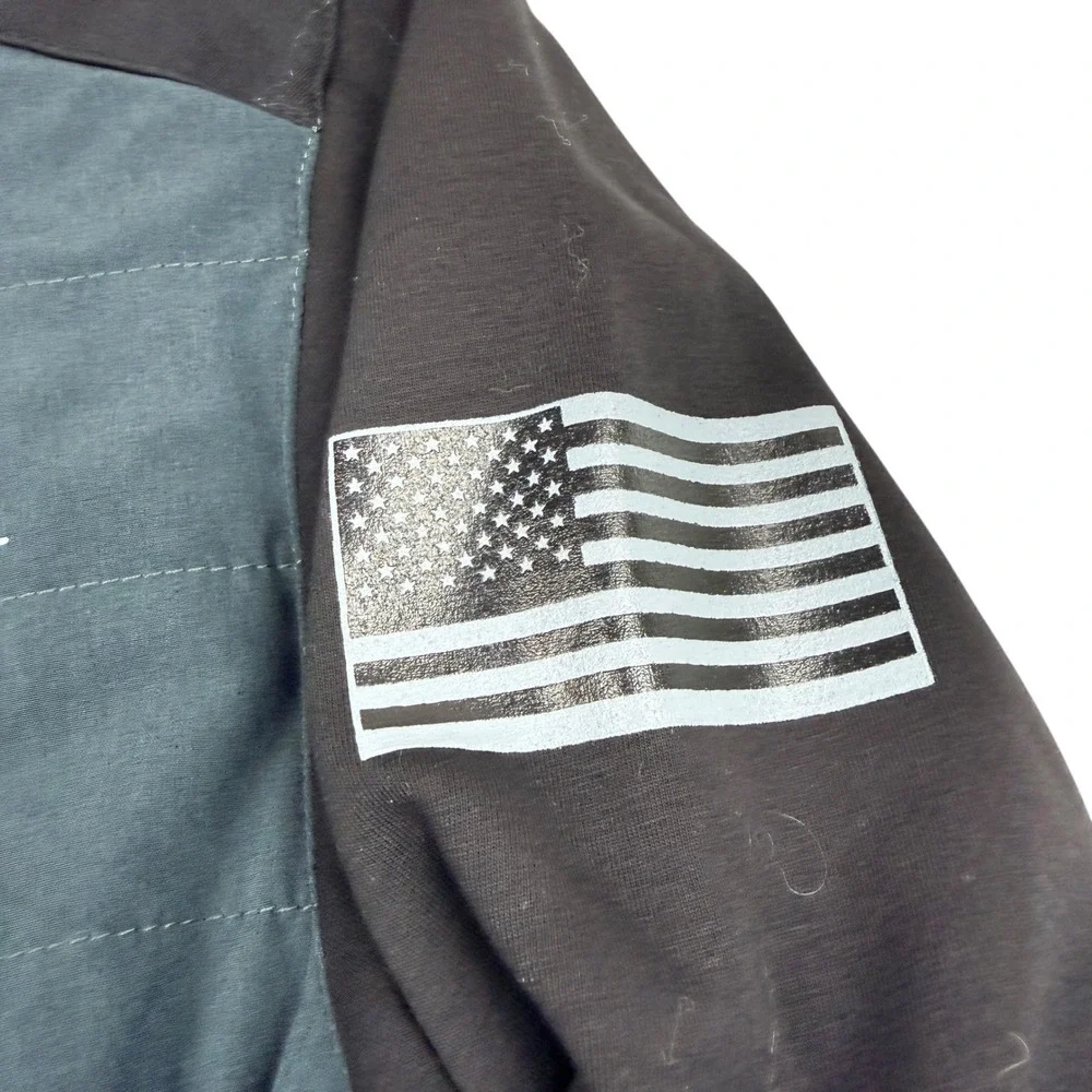 Cliff Keen Athletic Mens Jacket Full Zip USA Flag Wrestling Club Ann Arbor S NWT